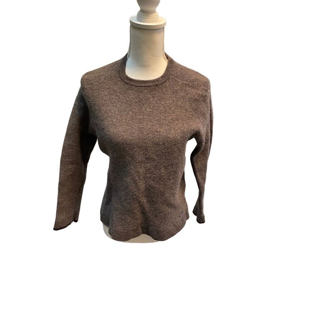 SmartWool Sweater Mens XL Pullover Granite Creek Crew Taupe Heather *FLAWED*